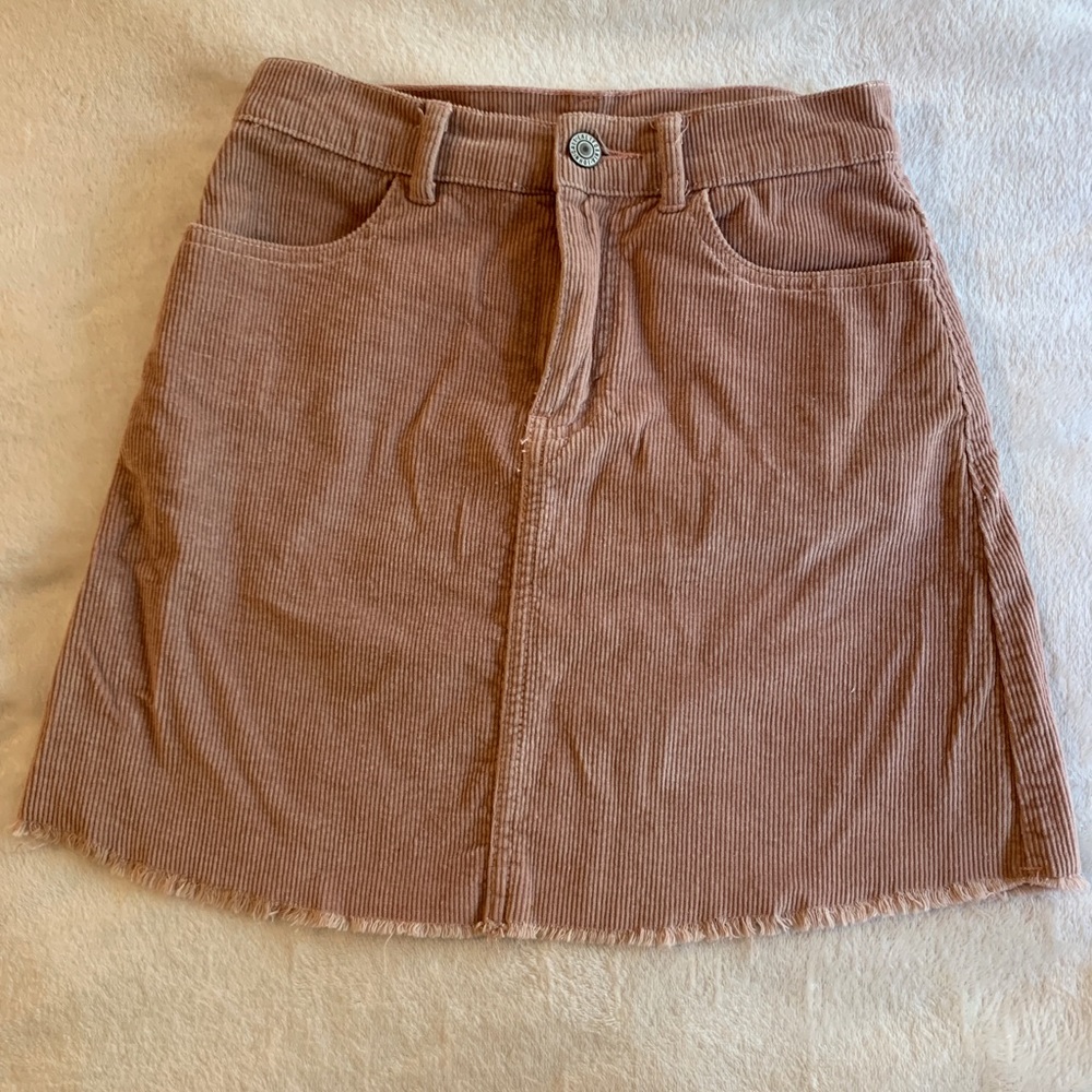 Blush pink mini skirt